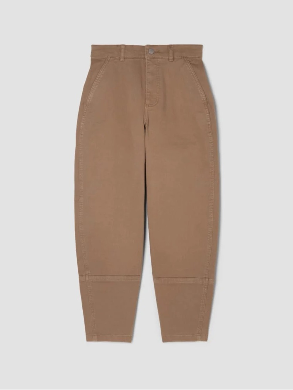 Everlane the utility barrel pants toasted coconut color size 0